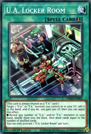 U.A. Locker Room (PHRA-EN062) - Phantom Rage 1st Edition - Premium Yugioh Single from Konami - Just $0.25! Shop now at Game Crave Tournament Store
