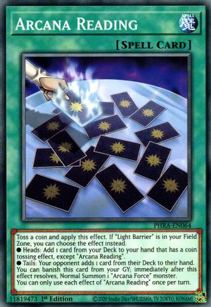 Arcana Reading (PHRA-EN064) - Phantom Rage 1st Edition - Premium Yugioh Single from Konami - Just $0.25! Shop now at Game Crave Tournament Store