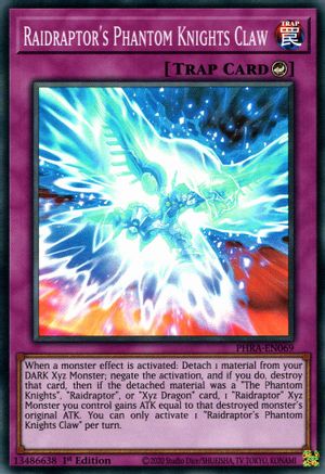 Raidraptor's Phantom Knights Claw (PHRA-EN069) - Phantom Rage 1st Edition - Premium Yugioh Single from Konami - Just $0.25! Shop now at Game Crave Tournament Store