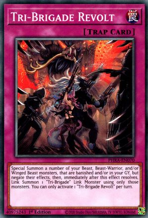 Tri-Brigade Revolt (PHRA-EN070) - Phantom Rage 1st Edition - Premium Yugioh Single from Konami - Just $0.25! Shop now at Game Crave Tournament Store