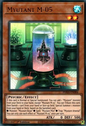 Myutant M-05 (PHRA-EN084) - Phantom Rage 1st Edition - Premium Yugioh Single from Konami - Just $1.22! Shop now at Game Crave Tournament Store