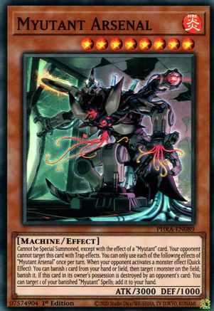 Myutant Arsenal (PHRA-EN089) - Phantom Rage 1st Edition - Premium Yugioh Single from Konami - Just $0.25! Shop now at Game Crave Tournament Store