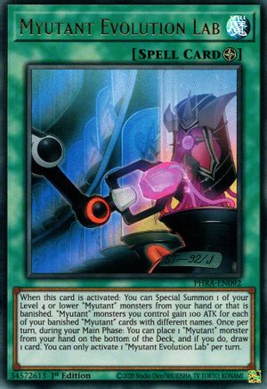 Myutant Evolution Lab (PHRA-EN092) - Phantom Rage 1st Edition - Premium Yugioh Single from Konami - Just $0.47! Shop now at Game Crave Tournament Store