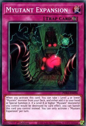 Myutant Expansion (PHRA-EN096) - Phantom Rage 1st Edition - Premium Yugioh Single from Konami - Just $0.25! Shop now at Game Crave Tournament Store
