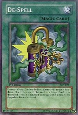 De-Spell (SDY-029) - Starter Deck: Yugi 1st Edition - Premium Yugioh Single from Konami - Just $3.98! Shop now at Game Crave Tournament Store