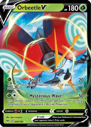 Orbeetle V 20/185 - Vivid Voltage Holofoil - Premium Pokemon Single from Nintendo - Just $0.50! Shop now at Game Crave Tournament Store