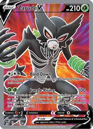 Zarude V 167/185 - Vivid Voltage Holofoil - Premium Pokemon Single from Nintendo - Just $1.20! Shop now at Game Crave Tournament Store