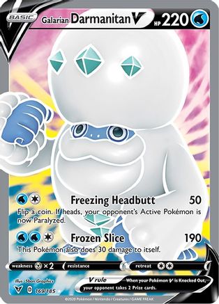 Galarian Darmanitan V 169/185 - Vivid Voltage Holofoil - Premium Pokemon Single from Nintendo - Just $0.95! Shop now at Game Crave Tournament Store