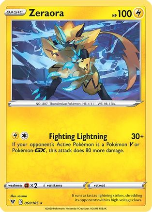 Zeraora 61/185 - Vivid Voltage Holofoil - Premium Pokemon Single from Nintendo - Just $0.50! Shop now at Game Crave Tournament Store