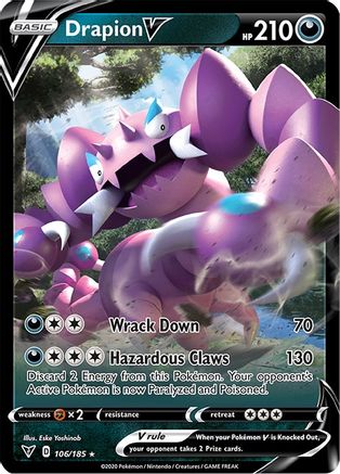 Drapion V 106/185 - Vivid Voltage Holofoil - Premium Pokemon Single from Nintendo - Just $0.51! Shop now at Game Crave Tournament Store