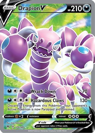 Drapion V 175/185 - Vivid Voltage Holofoil - Premium Pokemon Single from Nintendo - Just $0.93! Shop now at Game Crave Tournament Store