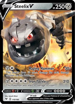 Steelix V 115/185 - Vivid Voltage Holofoil - Premium Pokemon Single from Nintendo - Just $0.50! Shop now at Game Crave Tournament Store