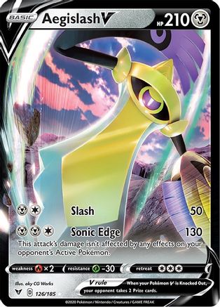 Aegislash V 126/185 - Vivid Voltage Holofoil - Premium Pokemon Single from Nintendo - Just $0.50! Shop now at Game Crave Tournament Store