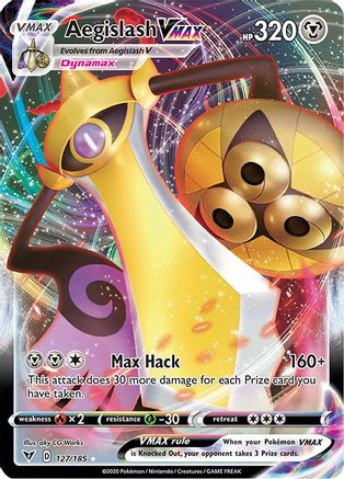 Aegislash VMAX 127/185 - Vivid Voltage Holofoil - Premium Pokemon Single from Nintendo - Just $0.72! Shop now at Game Crave Tournament Store