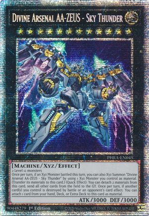 Divine Arsenal AA-ZEUS - Sky Thunder (Starlight Rare) (PHRA-EN045) - Phantom Rage 1st Edition - Premium Yugioh Single from Konami - Just $88.56! Shop now at Game Crave Tournament Store