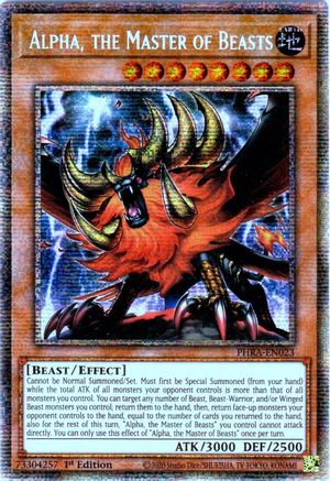 Alpha, the Master of Beasts (Starlight Rare) (PHRA-EN023) - Phantom Rage 1st Edition - Premium Yugioh Single from Konami - Just $14.68! Shop now at Game Crave Tournament Store