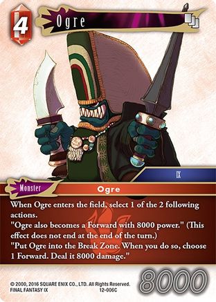 Ogre (OPUS XII) - Premium Final Fantasy Single from Opus XII - Just $0.25! Shop now at Game Crave Tournament Store