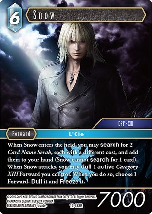 Snow (OPUS XII) Foil - Premium Final Fantasy Single from Opus XII - Just $0.14! Shop now at Game Crave Tournament Store
