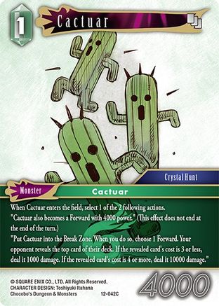 Cactuar (OPUS XII) Foil - Premium Final Fantasy Single from Opus XII - Just $0.50! Shop now at Game Crave Tournament Store