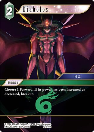 Diabolos (OPUS XII) Foil - Premium Final Fantasy Single from Opus XII - Just $0.12! Shop now at Game Crave Tournament Store