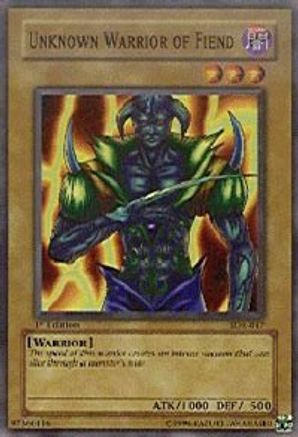 Unknown Warrior of Fiend (SDK-017) - Starter Deck: Kaiba Unlimited - Premium Yugioh Single from Konami - Just $0.41! Shop now at Game Crave Tournament Store
