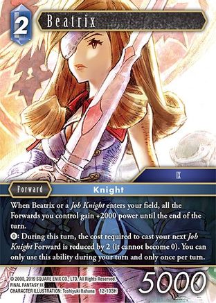 Beatrix (OPUS XII) Foil - Premium Final Fantasy Single from Opus XII - Just $15.24! Shop now at Game Crave Tournament Store