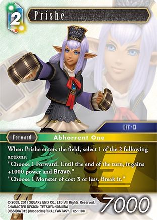 Prishe (OPUS XII) Foil - Premium Final Fantasy Single from Opus XII - Just $0.41! Shop now at Game Crave Tournament Store