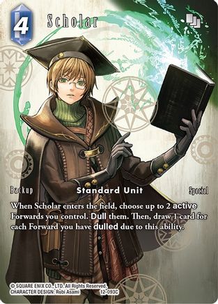 Scholar (Full Art) (OPUS XII) Foil - Premium Final Fantasy Single from Opus XII - Just $10.92! Shop now at Game Crave Tournament Store