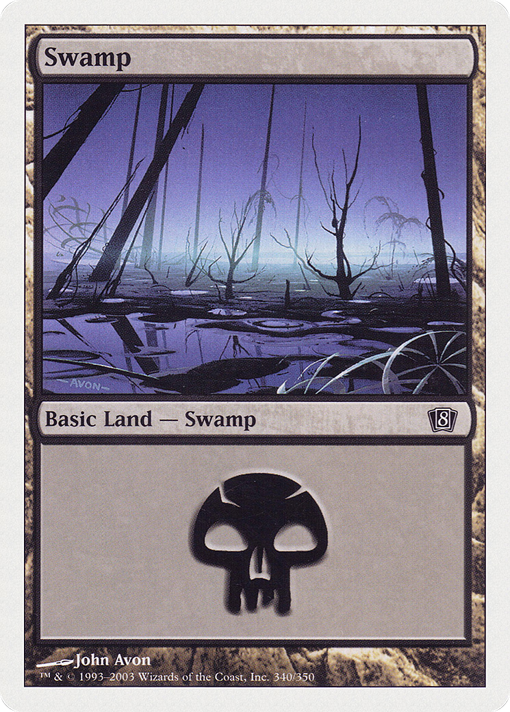 Swamp (8ED-340) - Eighth Edition - Premium MTG Single from Wizards of the Coast - Just $0.12! Shop now at Game Crave Tournament Store
