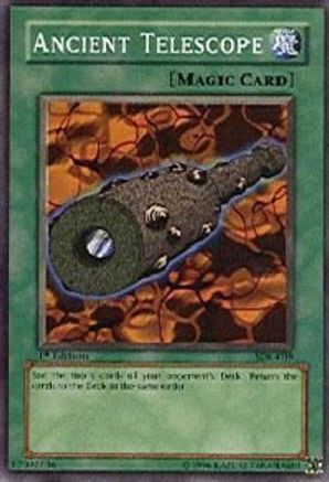 Ancient Telescope (SDK-039) - Starter Deck: Kaiba 1st Edition - Premium Yugioh Single from Konami - Just $1.33! Shop now at Game Crave Tournament Store