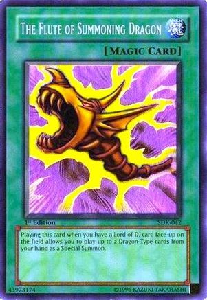 The Flute of Summoning Dragon (SDK-042) - Starter Deck: Kaiba 1st Edition - Premium Yugioh Single from Konami - Just $6.41! Shop now at Game Crave Tournament Store