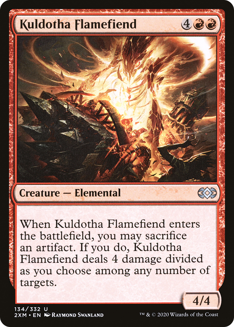 Kuldotha Flamefiend (2XM-134) - Double Masters Foil - Premium MTG Single from Wizards of the Coast - Just $0.08! Shop now at Game Crave Tournament Store