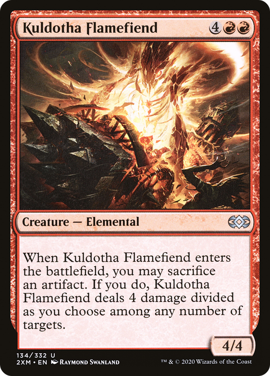 Kuldotha Flamefiend (2XM-134) - Double Masters Foil - Premium MTG Single from Wizards of the Coast - Just $0.08! Shop now at Game Crave Tournament Store