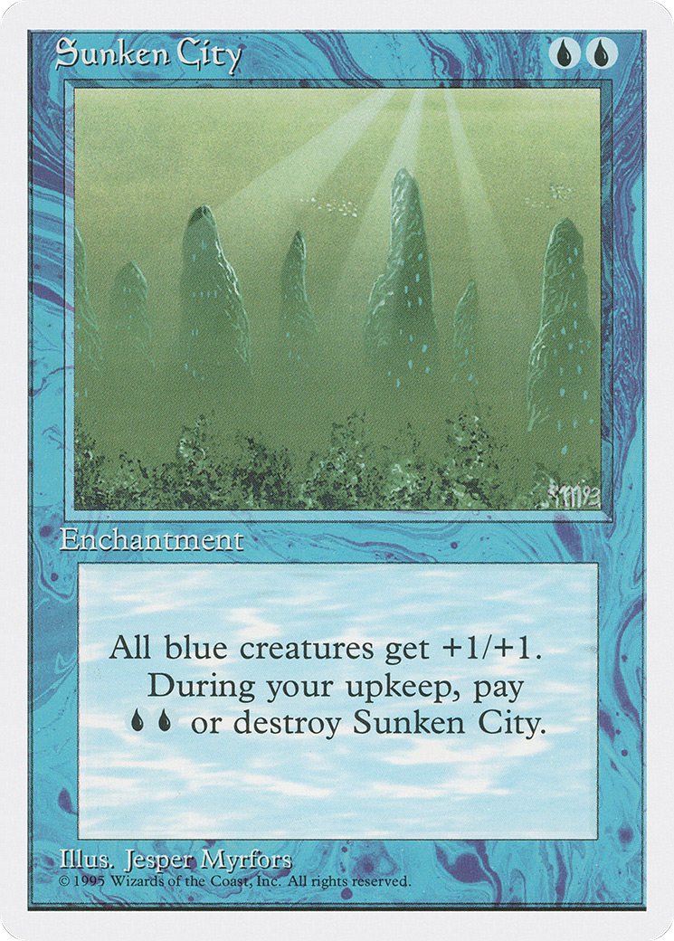 Sunken City (4ED-106) - Fourth Edition - Premium MTG Single from Wizards of the Coast - Just $0.08! Shop now at Game Crave Tournament Store