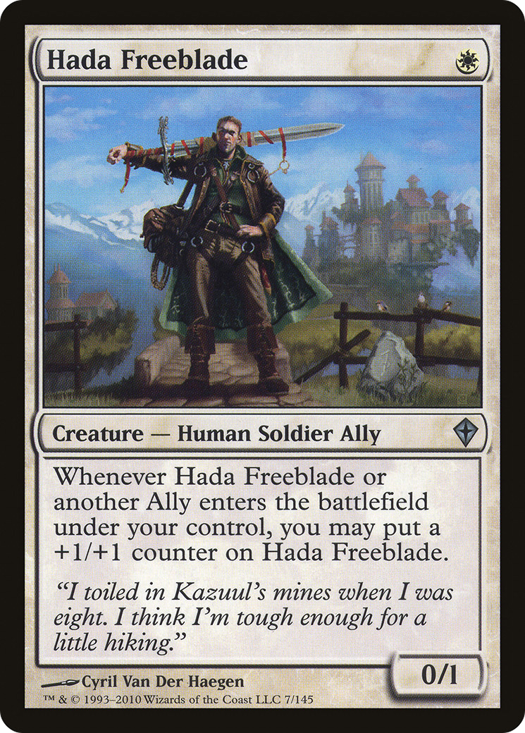 Hada Freeblade (WWK-007) - Worldwake - Premium MTG Single from Wizards of the Coast - Just $0.08! Shop now at Game Crave Tournament Store