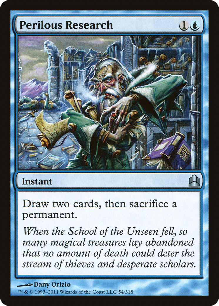 Perilous Research (CMD-054) - Commander 2011 - Premium MTG Single from Wizards of the Coast - Just $0.14! Shop now at Game Crave Tournament Store