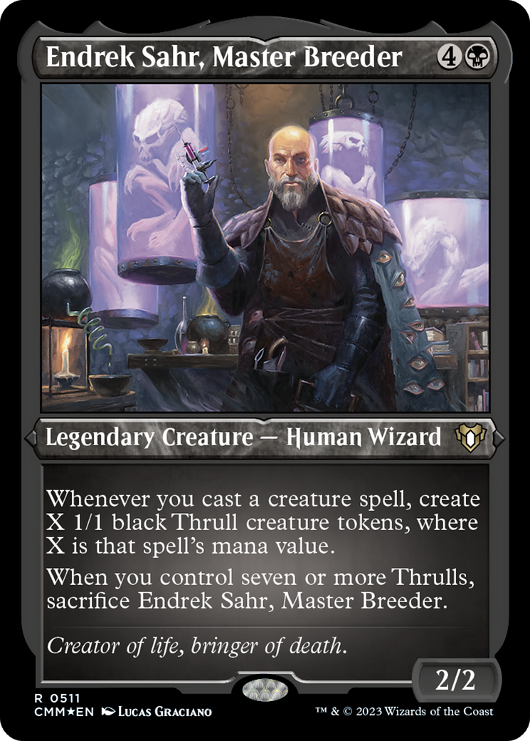 Endrek Sahr, Master Breeder (CMM-511) - Commander Masters Etched Foil - Premium MTG Single from Wizards of the Coast - Just $1.25! Shop now at Game Crave Tournament Store