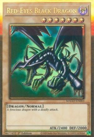 Red-Eyes Black Dragon (MAGO-EN003) - Maximum Gold 1st Edition - Premium Yugioh Single from Konami - Just $4.30! Shop now at Game Crave Tournament Store