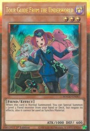 Tour Guide From the Underworld (Alternate Art) (MAGO-EN007) - Maximum Gold 1st Edition - Premium Yugioh Single from Konami - Just $0.82! Shop now at Game Crave Tournament Store
