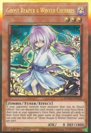 Ghost Reaper & Winter Cherries (Alternate Art) (MAGO-EN010) - Maximum Gold 1st Edition - Premium Yugioh Single from Konami - Just $0.41! Shop now at Game Crave Tournament Store