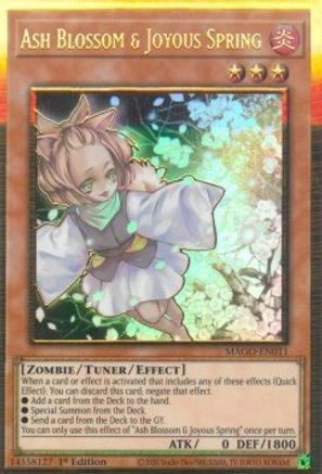 Ash Blossom & Joyous Spring (MAGO-EN011) - Maximum Gold 1st Edition - Premium Yugioh Single from Konami - Just $6.02! Shop now at Game Crave Tournament Store