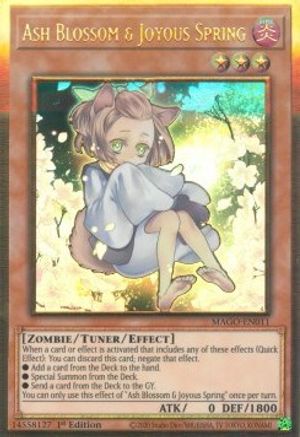 Ash Blossom & Joyous Spring (Alternate Art) (MAGO-EN011) - Maximum Gold 1st Edition - Premium Yugioh Single from Konami - Just $8.22! Shop now at Game Crave Tournament Store