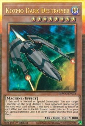 Kozmo Dark Destroyer (MAGO-EN014) - Maximum Gold 1st Edition - Premium Yugioh Single from Konami - Just $0.26! Shop now at Game Crave Tournament Store