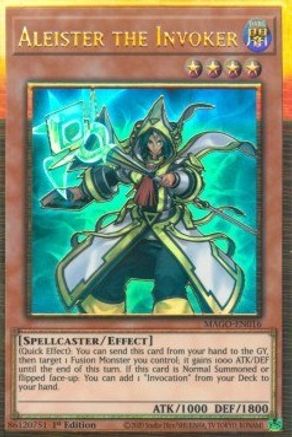 Aleister the Invoker (Alternate Art) (MAGO-EN016) - Maximum Gold 1st Edition - Premium Yugioh Single from Konami - Just $1.02! Shop now at Game Crave Tournament Store