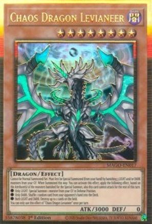 Chaos Dragon Levianeer (MAGO-EN017) - Maximum Gold 1st Edition - Premium Yugioh Single from Konami - Just $1.73! Shop now at Game Crave Tournament Store