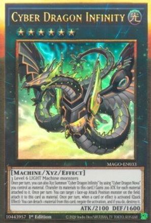 Cyber Dragon Infinity (Alternate Art) (MAGO-EN033) - Maximum Gold 1st Edition - Premium Yugioh Single from Konami - Just $2.80! Shop now at Game Crave Tournament Store