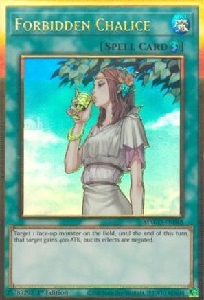 Forbidden Chalice (MAGO-EN048) - Maximum Gold 1st Edition - Premium Yugioh Single from Konami - Just $0.52! Shop now at Game Crave Tournament Store