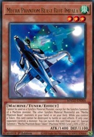 Mecha Phantom Beast Blue Impala (MAGO-EN064) - Maximum Gold 1st Edition - Premium Yugioh Single from Konami - Just $0.25! Shop now at Game Crave Tournament Store