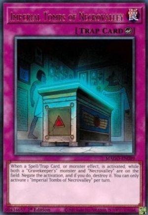 Imperial Tombs of Necrovalley (MAGO-EN089) - Maximum Gold 1st Edition - Premium Yugioh Single from Konami - Just $0.26! Shop now at Game Crave Tournament Store
