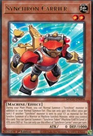 Synchron Carrier (MAGO-EN094) - Maximum Gold 1st Edition - Premium Yugioh Single from Konami - Just $0.56! Shop now at Game Crave Tournament Store